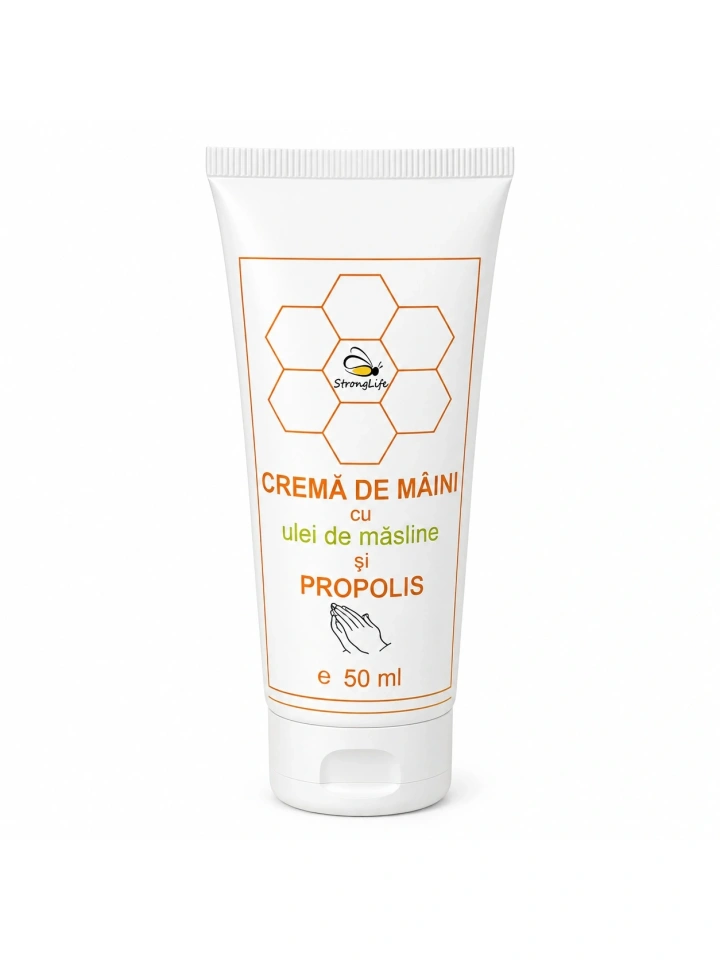 Crema de maini cu ulei de masline si propolis - 50ml by Dr. Ing. Cornelia Dostetan Abalaru apicultor - Img 3