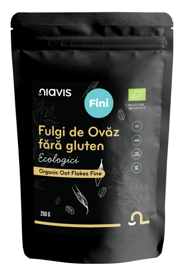 Fulgi de Ovaz Ecologici Fini fara Gluten 250g - Img 3