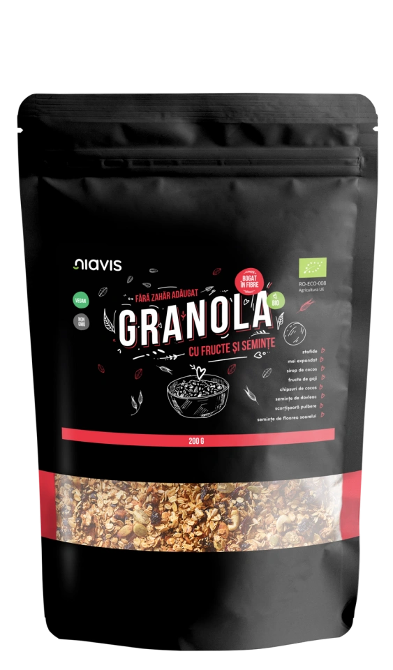 Granola cu Fructe si Seminte Ecologica/BIO 200g - Img 2