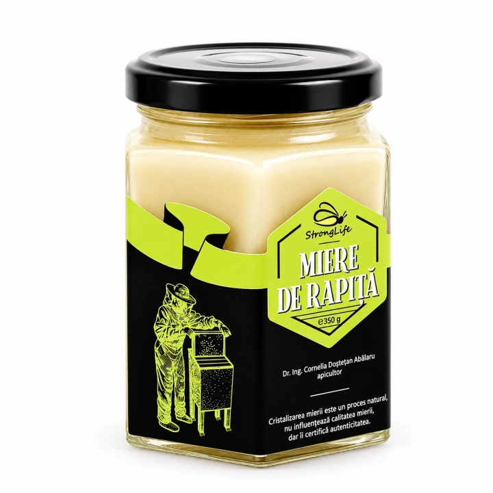 Miere de rapita 100% naturala - 350g by Dr. Ing. Cornelia Dostetan Abalaru apicultor - Img 4