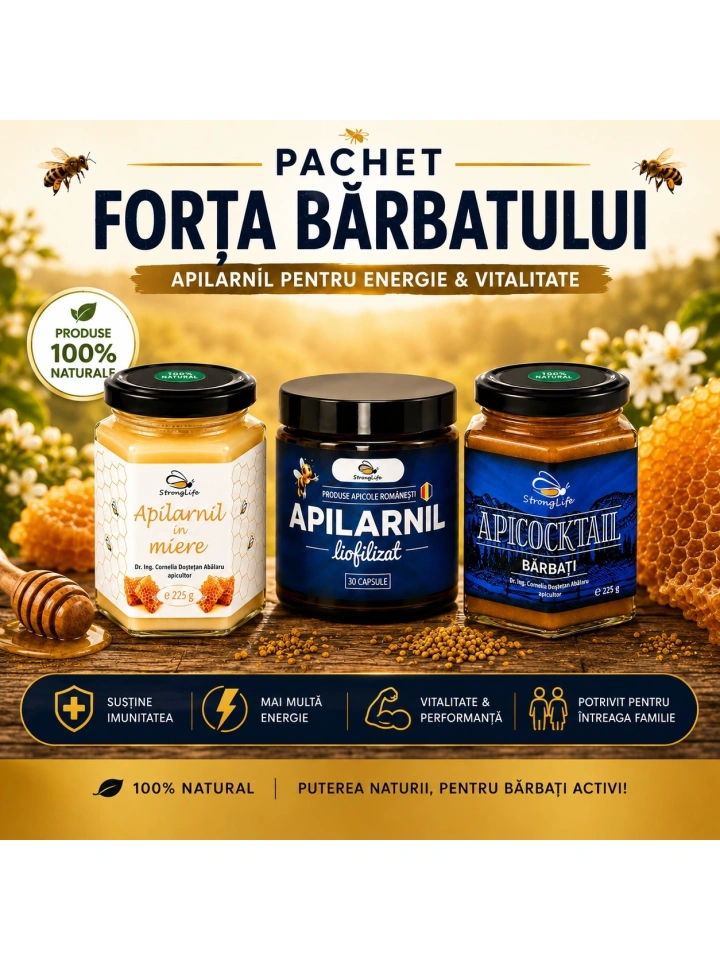 Pachet forța bărbatului – apilarnil pentru energie &amp; vitalitate - Img 2