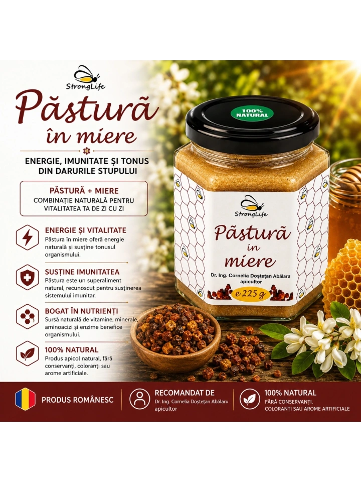 Pastura in miere - 225g by Dr. Ing. Cornelia Dostetan Abalaru apicultor - Img 3