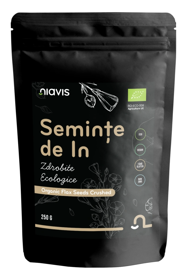 Seminte de In Zdrobite Ecologice/Bio 250g - Img 2