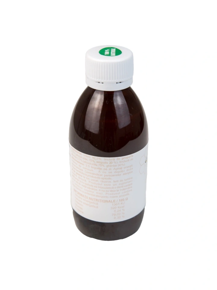 Sirop de ghimbir si propolis cu miere de albine - 200ml by Dr. Ing. Cornelia Dostetan Abalaru apicultor - Img 6