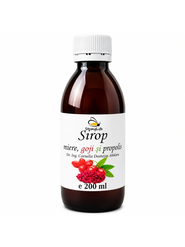 Sirop de goji si propolis cu miere de albine - 200ml by Dr. Ing. Cornelia Dostetan Abalaru apicultor - Img 5