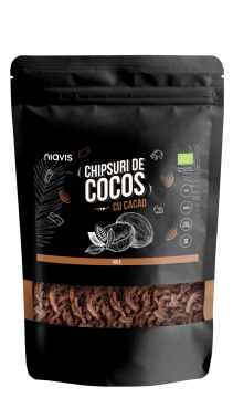 Chipsuri de Cocos cu Cacao Ecologice/Bio 100g - Img 2