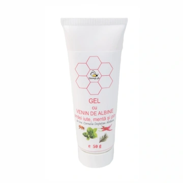 Gel revigorant cu venin de albine - 50g, ardei iute, menta si pin by Dr. Ing. Cornelia Dostetan Abalaru apicultor - Img 4