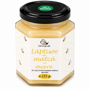 Laptisor de matca in miere - 225g by Dr. Ing. Cornelia Dostetan Abalaru apicultor