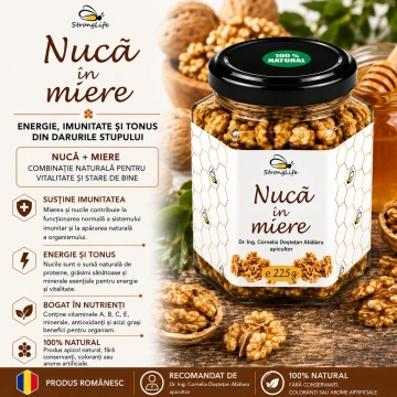 Nuca in miere - 225g by Dr. Ing. Cornelia Dostetan Abalaru apicultor - Img 3