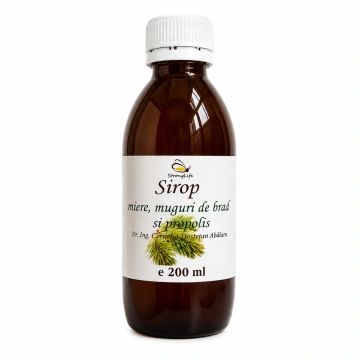 Sirop din muguri de brad si propolis cu miere de albine - 200ml by Dr. Ing. Cornelia Dostetan Abalaru apicultor - Img 6