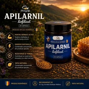 Apilarnil Liofilizat StrongLife - 30 capsule by Dr. Ing. Cornelia Dostetan Abalaru apicultor - Img 4