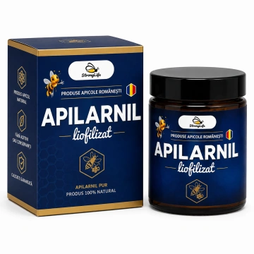 Apilarnil Liofilizat StrongLife - 90 capsule by Dr. Ing. Cornelia Dostetan Abalaru apicultor