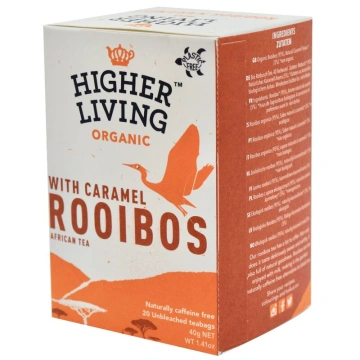 Ceai rooibos cu caramel bio 20dz 40g Higher Living