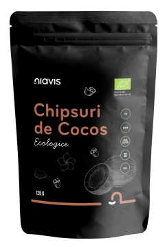 Chipsuri de Cocos RAW Ecologice 125g - Img 2