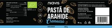 Pasta de Arahide Cremoasa Ecologica/BIO 250g - Img 2