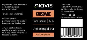 Ulei Esential de Cuisoare 10ml - Img 2