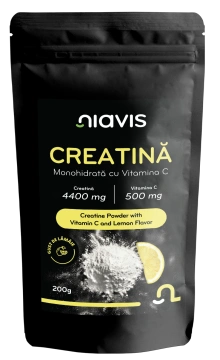Creatina Monohidrata cu Vitamina C - Gust de Lamaie 200g