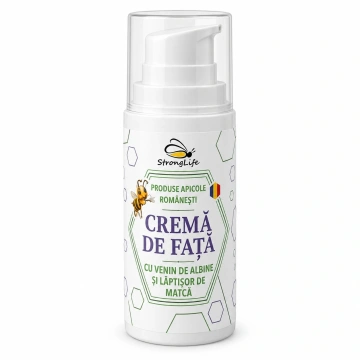 Crema de fata cu venin de albine si laptisor de matca StrongLife - 35g by Dr. Ing. Cornelia Dostetan Abalaru apicultor - Img 3