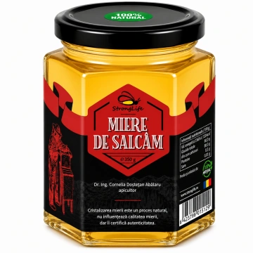 Miere de salcam 100% naturala - 350g by Dr. Ing. Cornelia Dostetan Abalaru apicultor