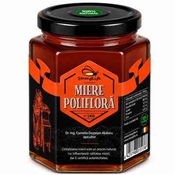 Miere poliflora 100% naturala - 1kg by Dr. Ing. Cornelia Dostetan Abalaru apicultor