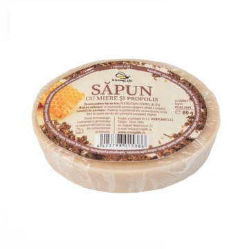 Sapun natural cu miere si propolis - 80g by Dr. Ing. Cornelia Dostetan Abalaru apicultor - Img 4