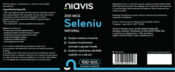 Seleniu Natural 200mcg 100 cps - Img 2