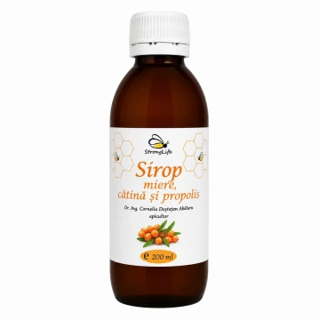 Sirop de catina si propolis cu miere de albine - 200ml by Dr. Ing. Cornelia Dostetan Abalaru apicultor - Img 5