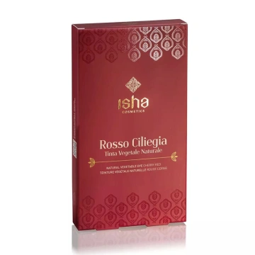 Vopsea de par naturala rosu - cires 100g Isha