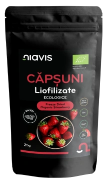 Capsuni Liofilizate Bucati Ecologice/BIO 25g
