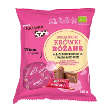 Caramele - aroma trandafir bio 150g Super Fudgio