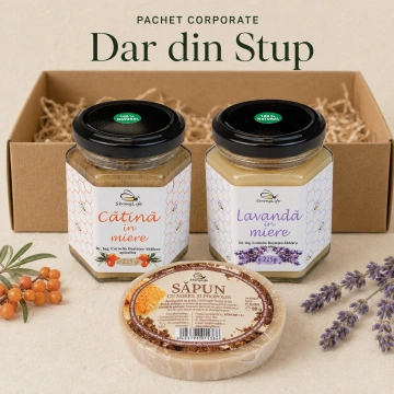 Dar din Stup – pachet cadou cu miere și săpun natural - Img 2