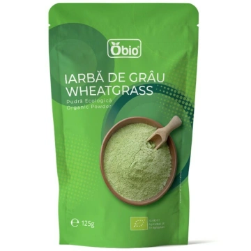 Iarba de grau pudra bio 125g Obio
