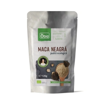 Maca neagra pudra bio 125g Obio