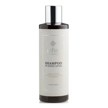 Sampon purificant cu argila Ghassoul, 200ml, Isha