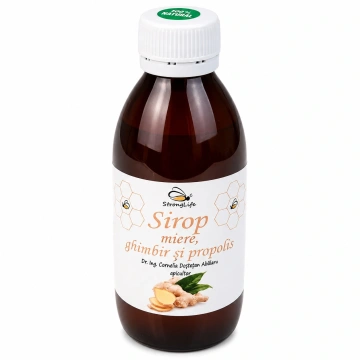 Sirop de ghimbir si propolis cu miere de albine - 200ml by Dr. Ing. Cornelia Dostetan Abalaru apicultor - Img 4