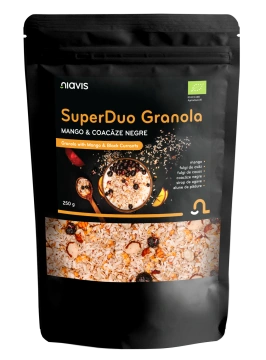 SuperDuo Granola - Mango & Coacaze Negre Ecologica 250g