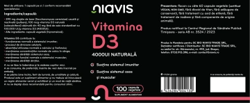 Vitamina D3 4000ui Naturala 100 cps - Img 2