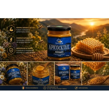 ApiCocktail® Barbati - 225g cocktail apicol pentru imunitate cu miere, polen, propolis, apilarnil by Dr. Ing. Cornelia Dostetan Abalaru apicultor - Img 5
