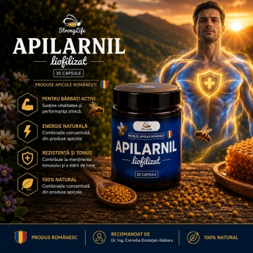 Apilarnil Liofilizat StrongLife - 30 capsule by Dr. Ing. Cornelia Dostetan Abalaru apicultor - Img 3
