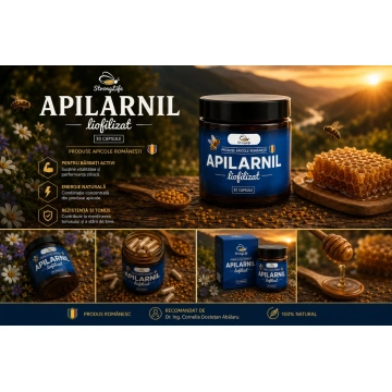 Apilarnil Liofilizat StrongLife - 30 capsule by Dr. Ing. Cornelia Dostetan Abalaru apicultor - Img 5