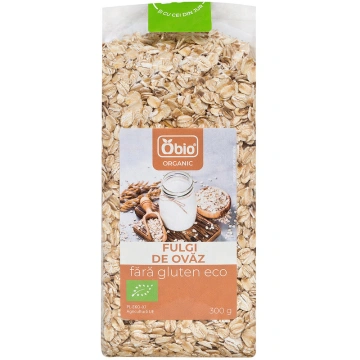Fulgi de ovaz fara gluten bio 300g Obio