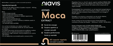 Maca Extract 400mg 60cps - Img 2