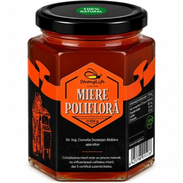 Miere poliflora 100% naturala - 350g by Dr. Ing. Cornelia Dostetan Abalaru apicultor