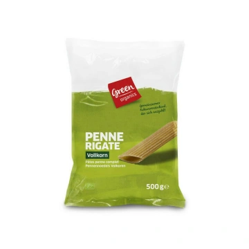 Penne din grau dur integral bio 500g Green Organics