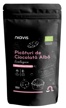 Picaturi de Ciocolata Alba Ecologice/BIO 125g - Img 3