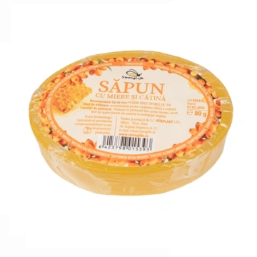 Sapun natural cu miere si catina - 80g by Dr. Ing. Cornelia Dostetan Abalaru apicultor - Img 4