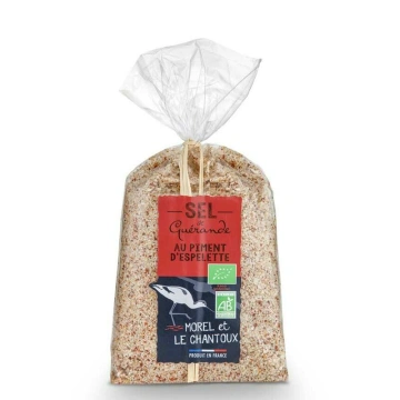 Sare de mare cu ardei iute Espelette bio 250g Morel et Le Chantoux