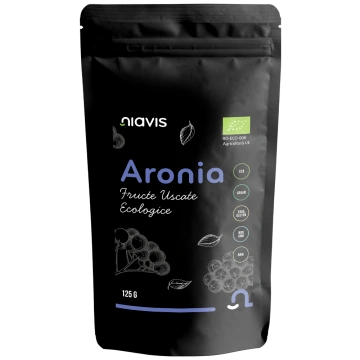 Aronia Fructe Uscate Raw Ecologice 125g - Img 2