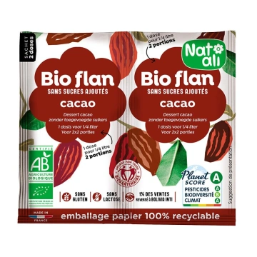 Budinca de cacao bio 2 buc x 5.5g 11g Nat-ali
