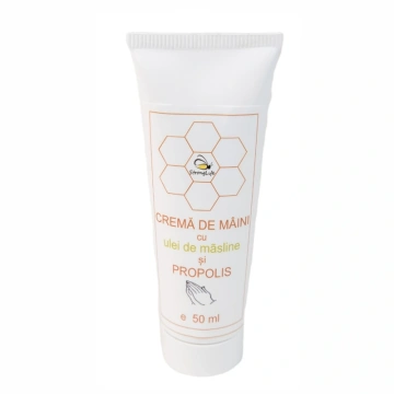 Crema de maini cu ulei de masline si propolis - 50ml by Dr. Ing. Cornelia Dostetan Abalaru apicultor - Img 4
